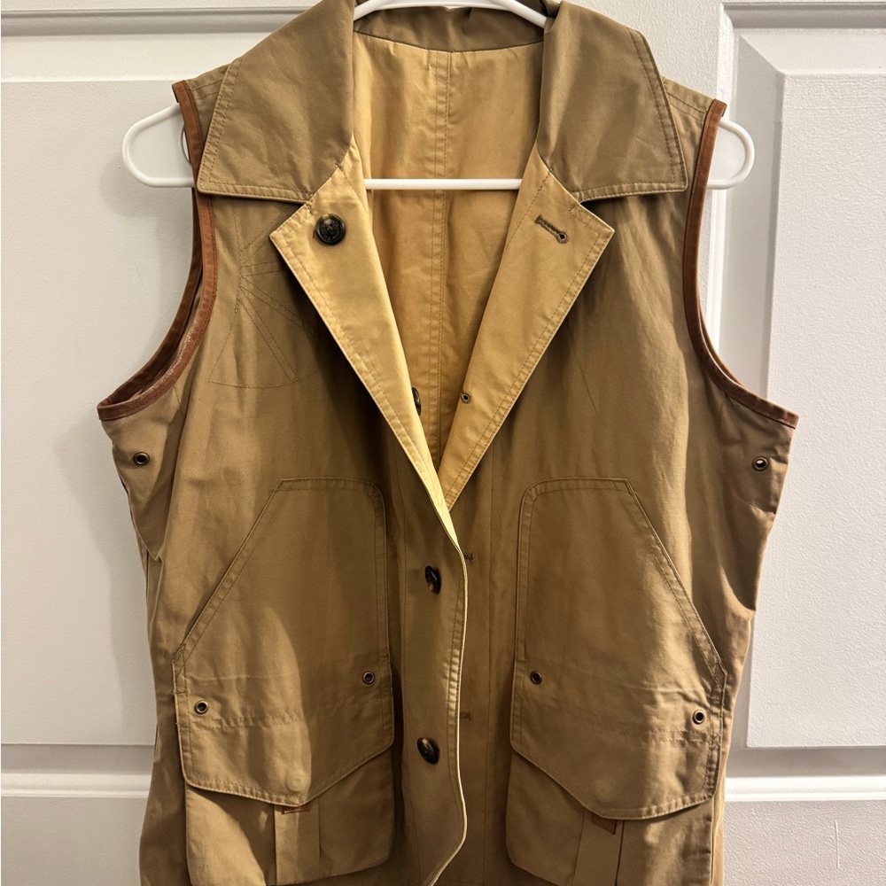 Tan Reversible Utility Vest